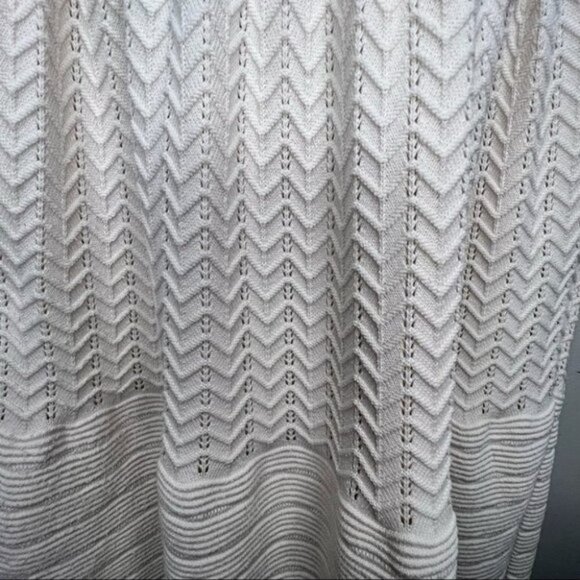 Sandro Cream Knit Scoop Neck Dress Size 2 Neutral Minimalist - Picture 9 of 11